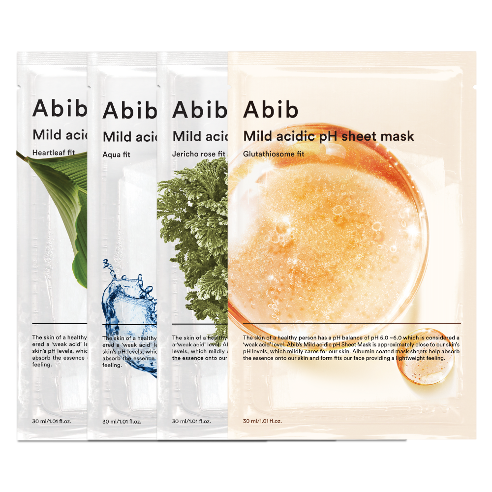 Abib Mild acidic pH sheet mask 計58枚 Abib | Mild Acidic pH Sheet Mask - Aqua Fit