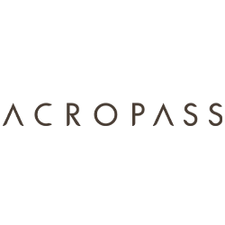 Brown logo of korean acne brand acropass