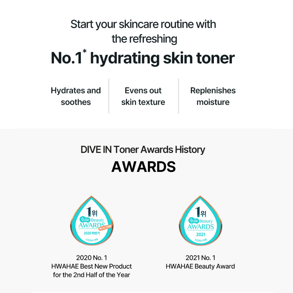DIVE-IN Low Molecular Hyaluronic Acid Toner - Mini (50ml)