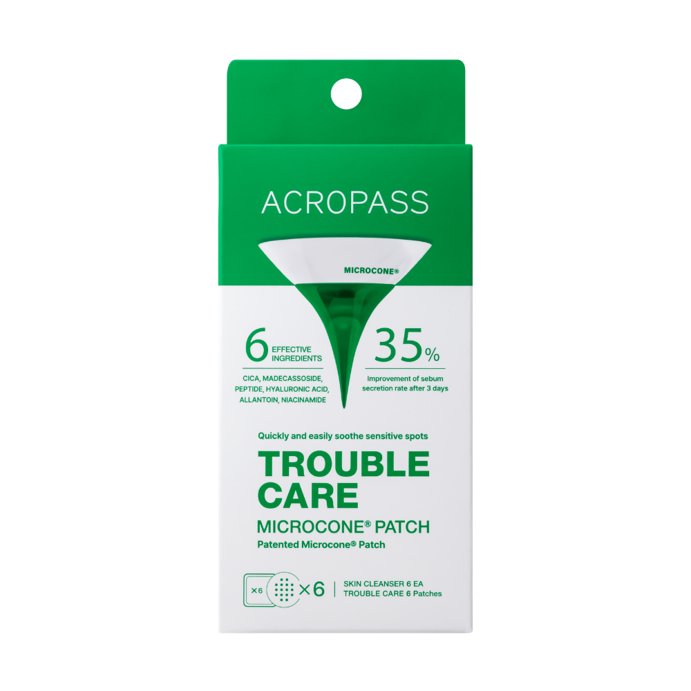Trouble Care Microneedle Acne Patches - 6 Pack (6 Patches + 6 Prep Wipes)
