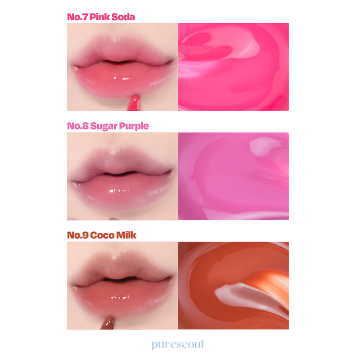 Lip Potion Aqua Glow, Candylicious Series - 3 Colours (9ml)