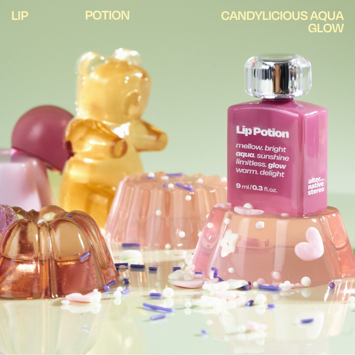 Lip Potion Aqua Glow, Candylicious Series - 3 Colours (9ml)