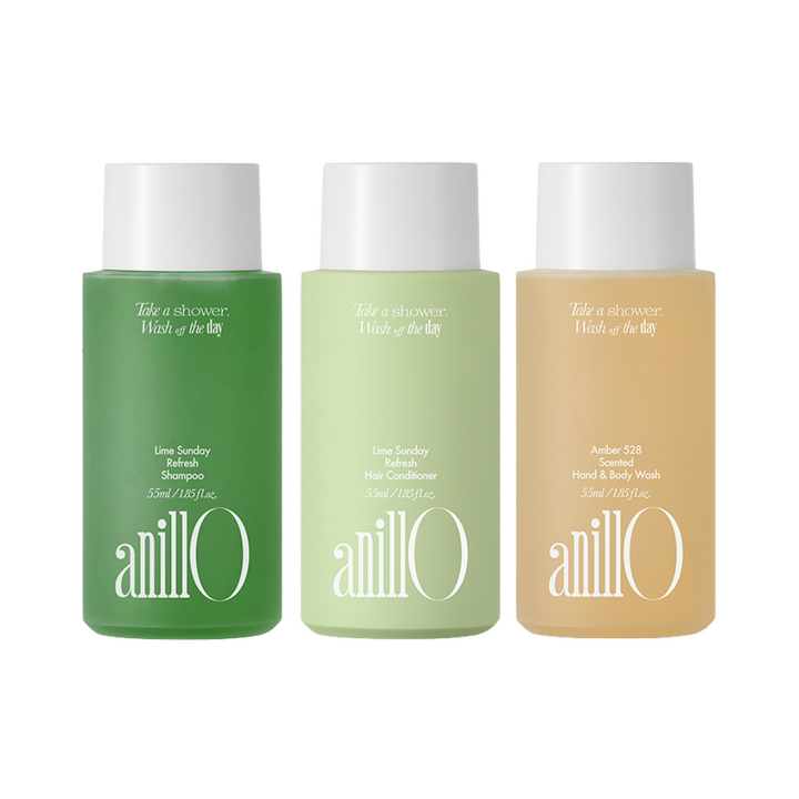 Lime Sunday & Amber528 Travel Shower Kit (3pcs)