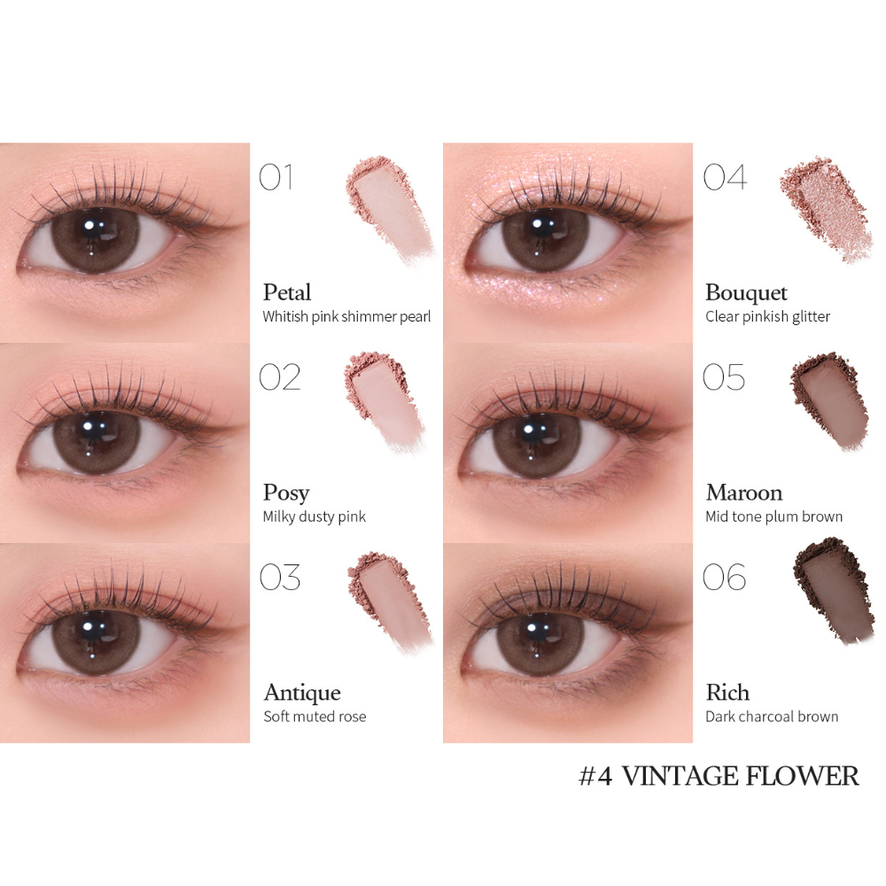 Ready To Wear Eye Palette - #04 Vintage Flower (5g)