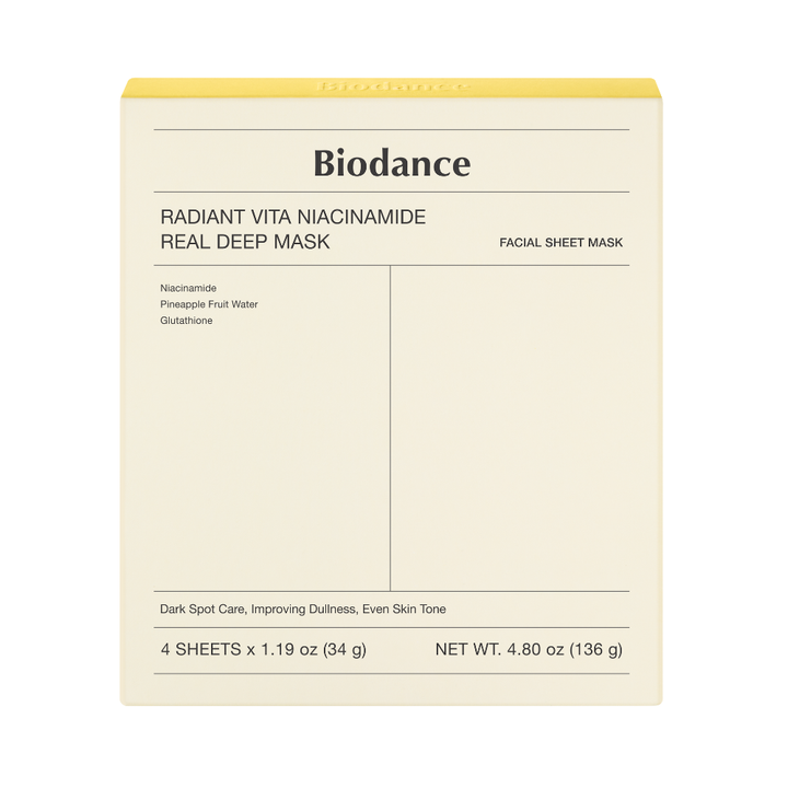 Radiant Vita Niacinamide Real Deep Mask - 4pcs Box