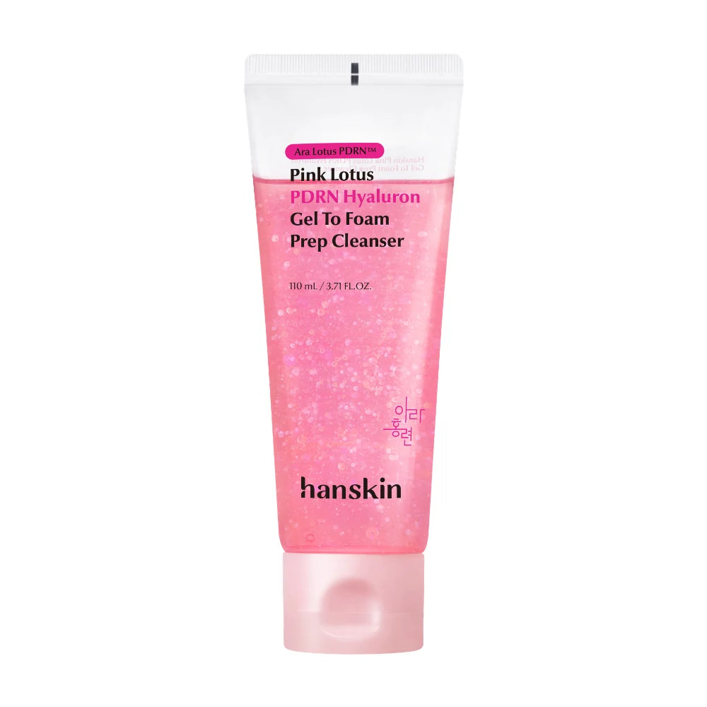 Pink Lotus PDRN Hyaluron Gel To Foam Prep Cleanser (110ml)