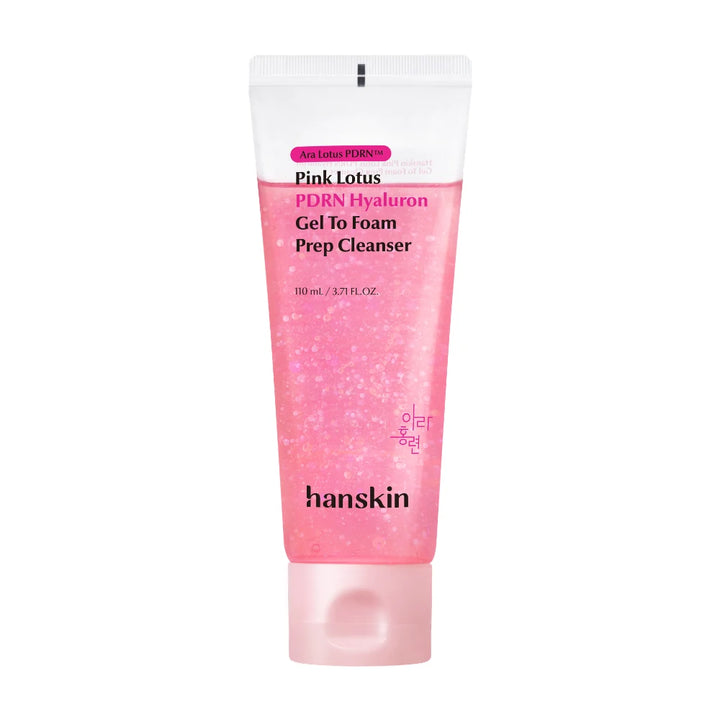 Pink Lotus PDRN Hyaluron Gel To Foam Prep Cleanser (110ml)