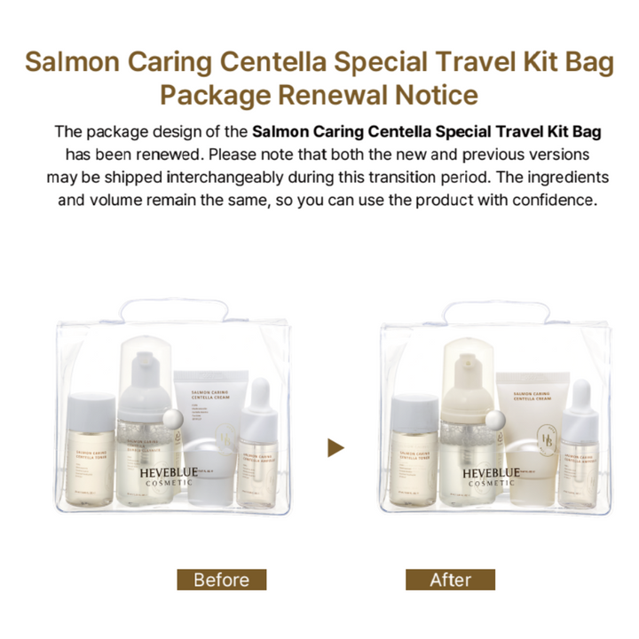 Salmon Caring Centella Special Travel Kit (4pcs)