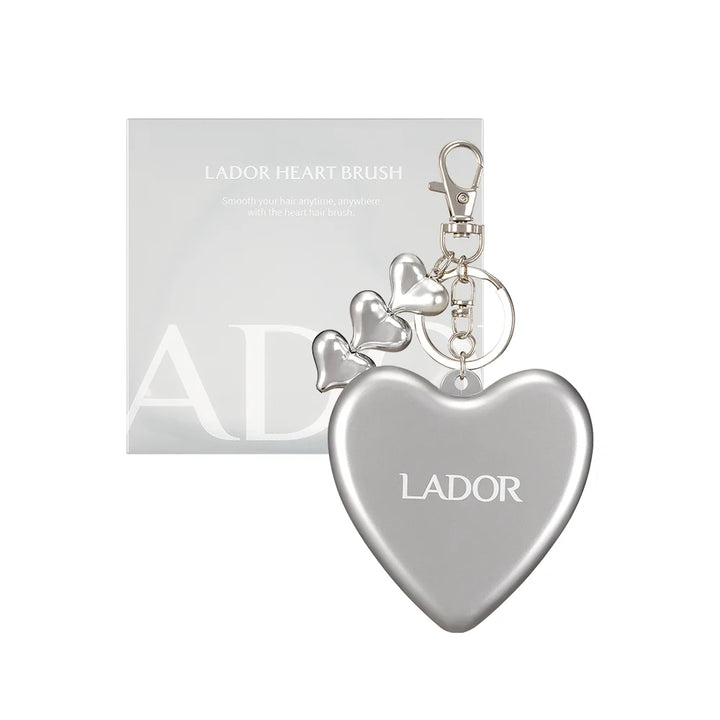 Heart Brush - Silver (1pc)