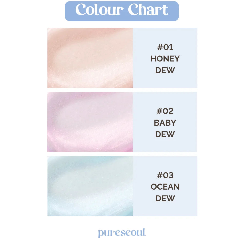 Dew Stain Sheer Aurora Gloss - 3 Colours (4ml)