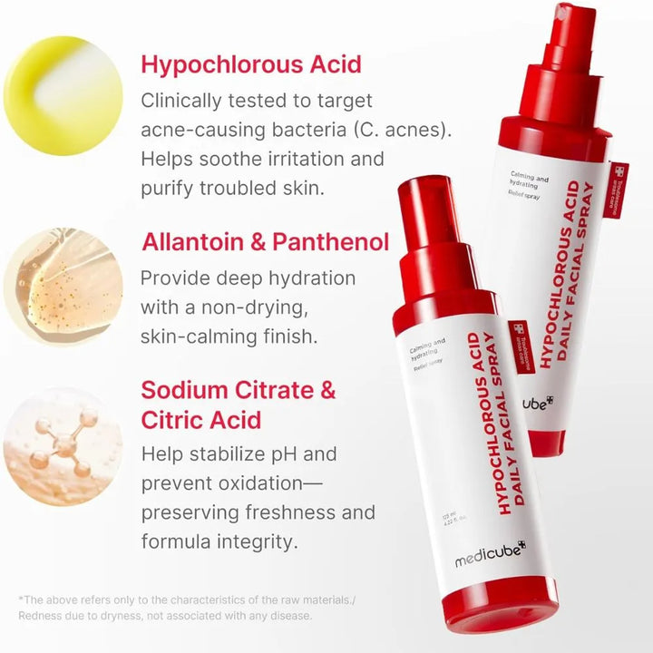 Hypochlorous Acid Daily Facial Spray (125ml)