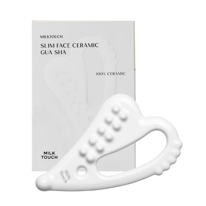 Slim Face Ceramic Gua Sha - White (1pc)