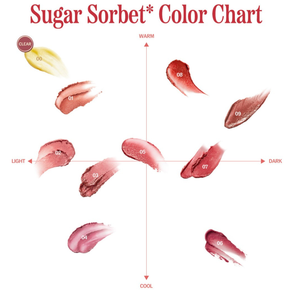Sugar Rubbing Lip Sorbet - 10 Colours (4.5g)