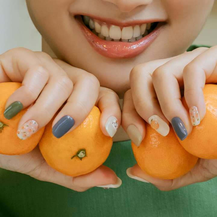 Semi-Cured Gel Nail Strips - N Roaring Tangerine (30pcs)