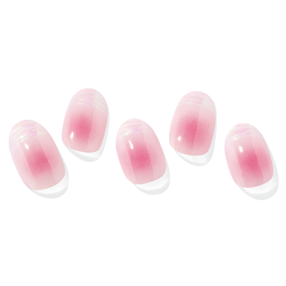 Semi-Cured Gel Nail - N Aurora French (30pcs)
