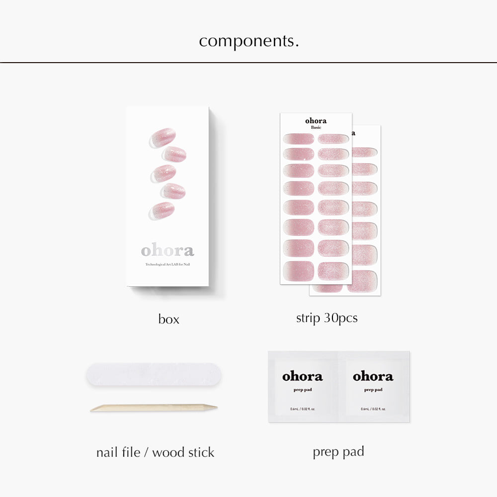 Semi-Cured Gel Nail - N Beginning (30pcs)