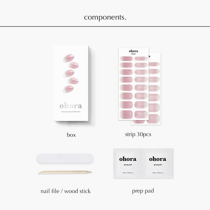 Semi-Cured Gel Nail - N Beginning (30pcs)