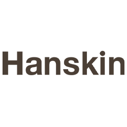 Brown HANSKIN logo, a top Korean skincare brand at PURESEOUL