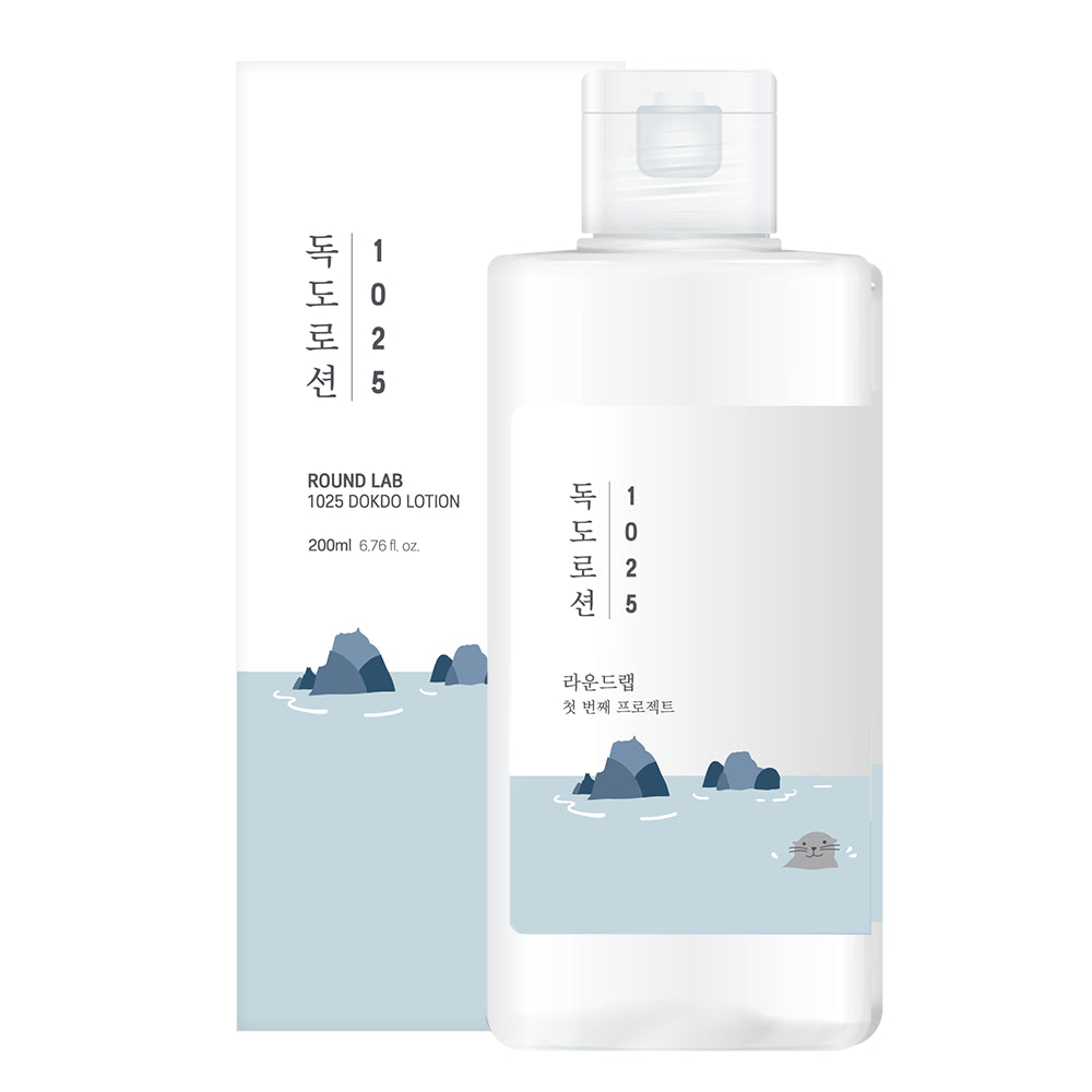 ROUND LAB viral Korean Beauty Dokdo moisturising lotion with marine ingredients for sensitive skin