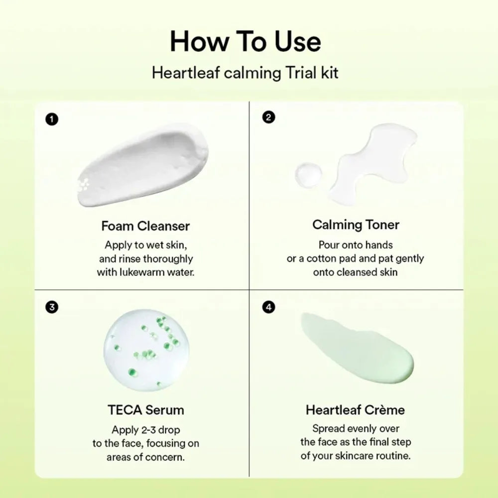 Heartleaf Calming Trial Kit - 4pcs