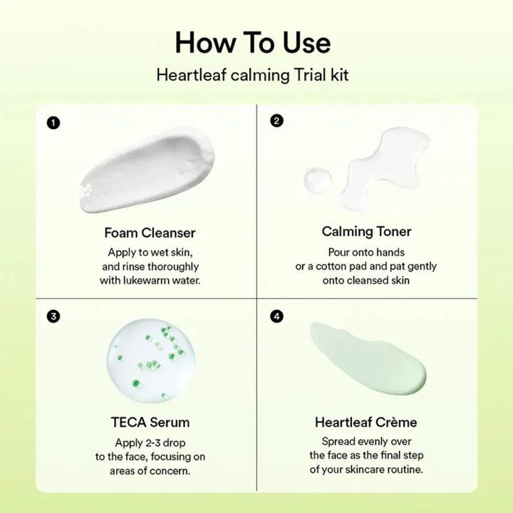 Heartleaf Calming Trial Kit - 4pcs