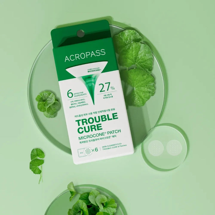 Trouble Care Microneedle Acne Patches - 6 Pack (6 Patches + 6 Prep Wipes)
