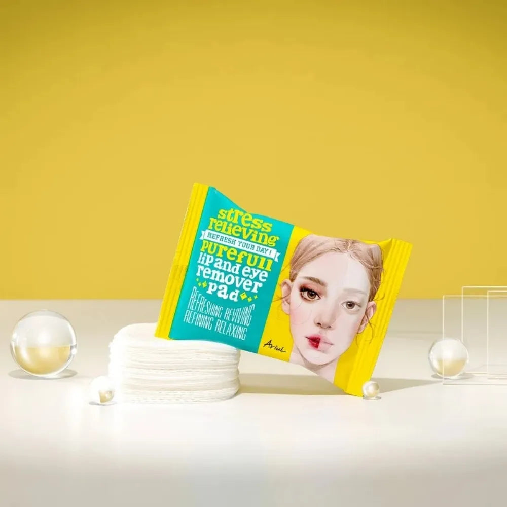 Stress Relieving Purefull Lip And Eye Remover Pad - 30 pads