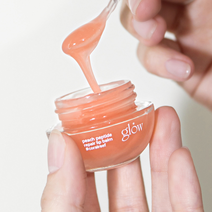 peach peptide repair lip balm #coralreef (8g)
