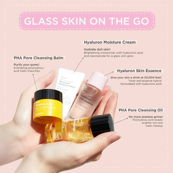 Glass Skin On the Go Mini Kit (inc. 4 items)