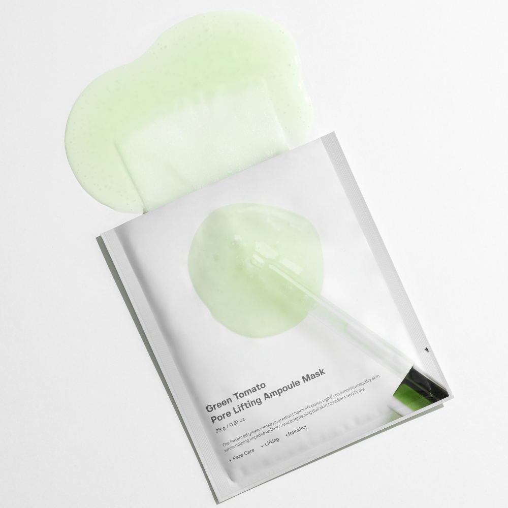SUNGBOON EDITOR Green Tomato Pore Lifting Ampoule Mask - 1pc – PURESEOUL