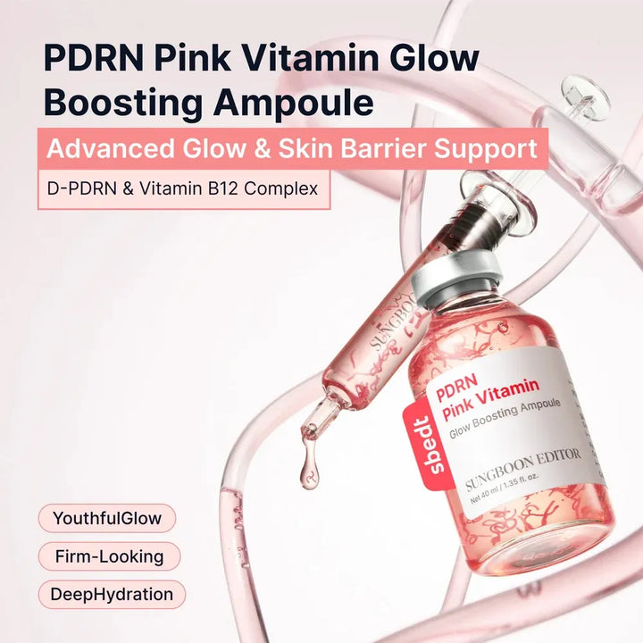 PDRN Pink Vitamin Glow Boosting Ampoule (40ml)