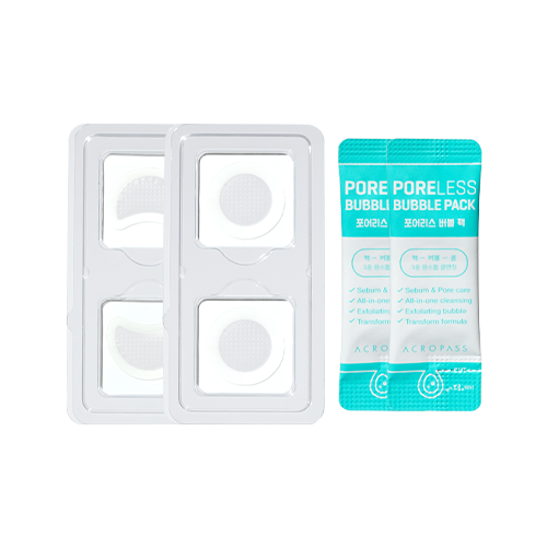 Poreless Microneedle Bubble Pack (2 Cleansing Pouch + 4 Patches)
