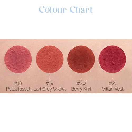 ZERO Velvet Tint, Autumn Knit Series - 4 Colours (5.5g)