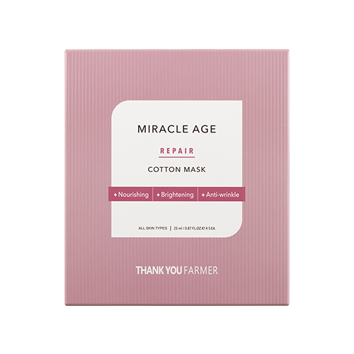 Miracle Age Repair Cotton Sheet Mask Box - 5pcs