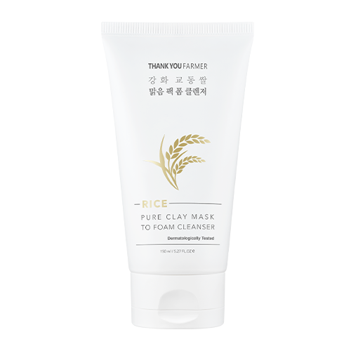 Rice Pure Clay Mask to Foam Cleanser (150ml)