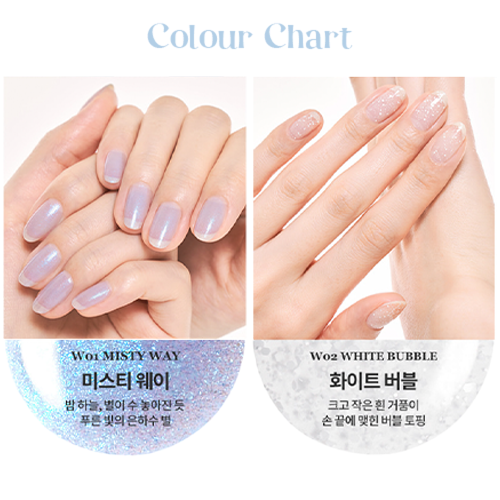 ROM ND Mood Pebble Nail Milk Grocery Series 6 Colours 7g